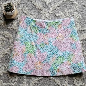 Lilly Pulitzer Tate Salisbury Lace Mini Skirt 0